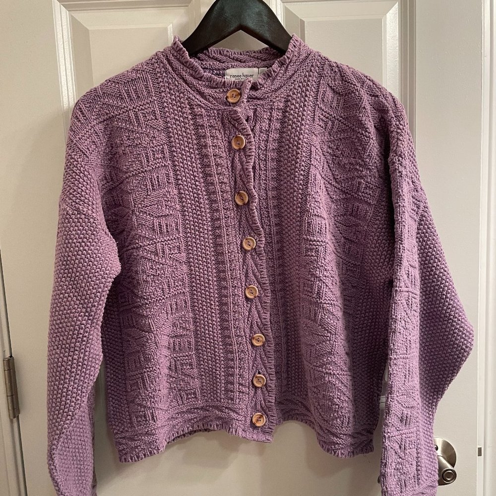 Renee Hauer Button-Down Cardigan